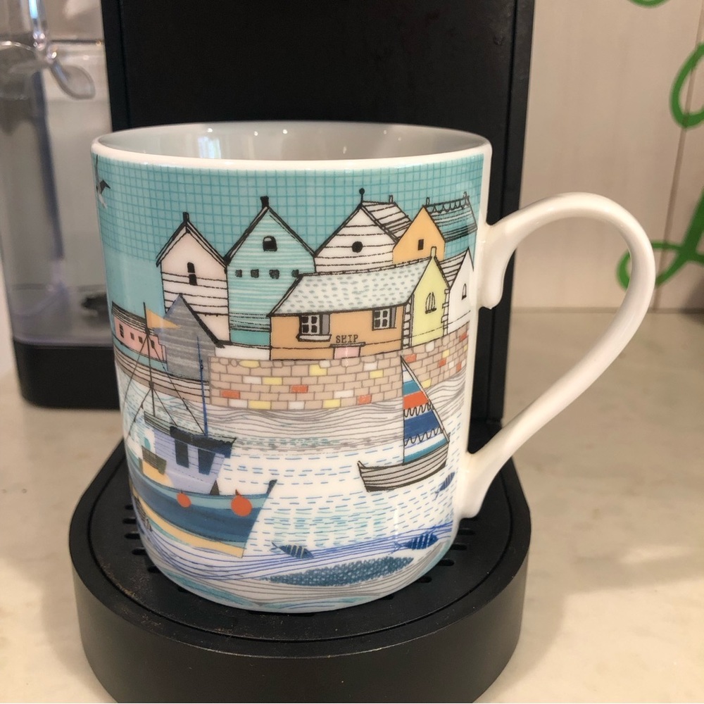 Sainsburys Home Nautical Boats Seaside Coastal Sea Design Mug